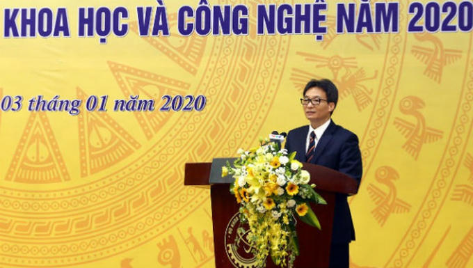 Dự và phát biểu tại hội nghị triển khai nhiệm vụ ngành khoa học và công nghệ năm 2020 vào sáng 3/1, Phó Thủ tướng Vũ Đức Đam nhấn mạnh, Đảng, Nhà nước trong mọi thời kỳ, đặc biệt hiện nay, là đặc biệt coi trọng khoa học, công nghệ.