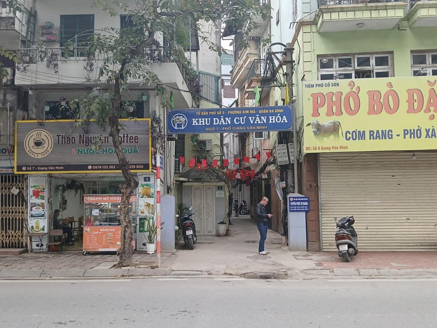 Đã có thông báo di dời 11 hộ dân tại ngõ 7 phố Giang Văn Minh.