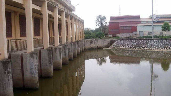 Khu vực phát hiện thi thể cô gái.