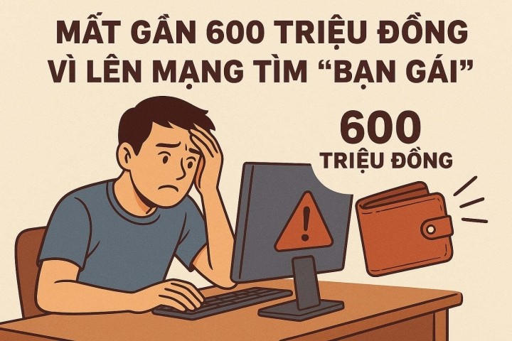 Nam thanh niên mất gần 600 triệu đồng khi lên mạng tìm "bạn gái". (Hình minh họa)