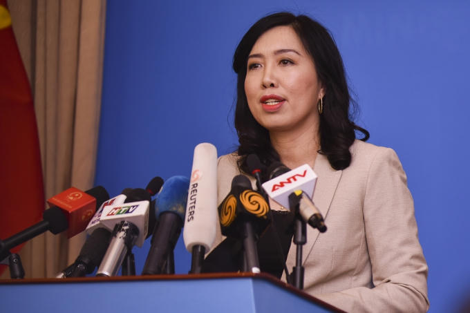 Người phát ngôn Bộ Ngoại giao Việt Nam Lê Thị Thu Hằng.