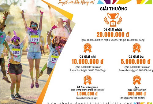 Cơ cấu giải thưởng hấp dẫn cuộc thi ảnh đẹp về du lịch Đà Nẵng.