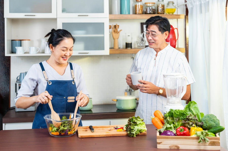 Chế độ ăn uống là 1 trong những bí quyết giữ trái tim khỏe, phòng đột quỵ của người Nhật.