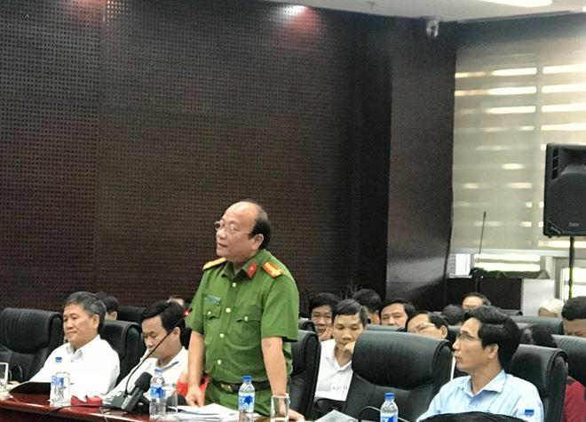 Đại tá Nguyễn Văn Chính, PGĐ Công an TP Đà Nẵng thông tin vụ việc.