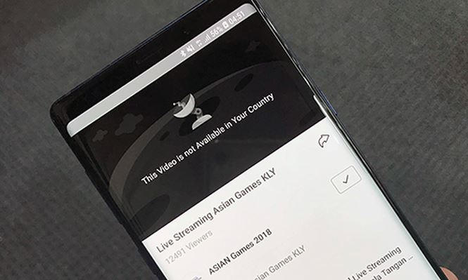 Hiện nay, người dùng Việt Nam không còn xem được livestream Asiad 2018 qua Vidio.