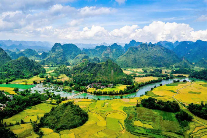 Vẻ đẹp của Công viên địa chất Non nước Cao Bằng. Ảnh Khánh Linh - Phụ nữ Việt Nam