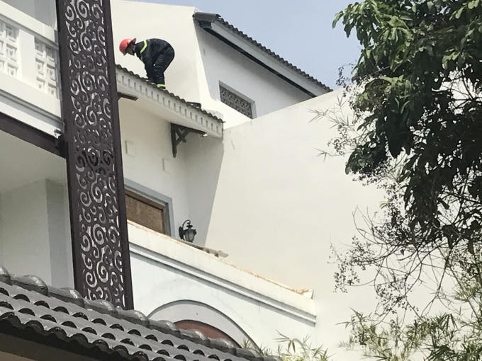 Hiện trường vụ cháy.