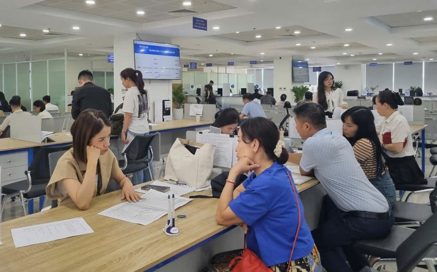 Khu vực trợ giúp pháp lý tại Trung tâm Phục vụ hành chính công TP Hà Nội.