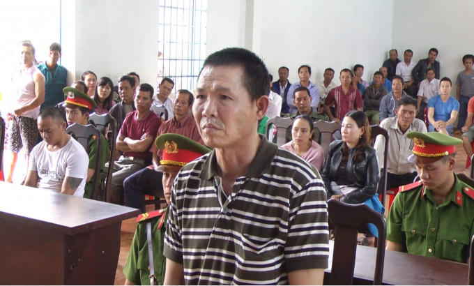 Bị cáo Toan tại phiên tòa.