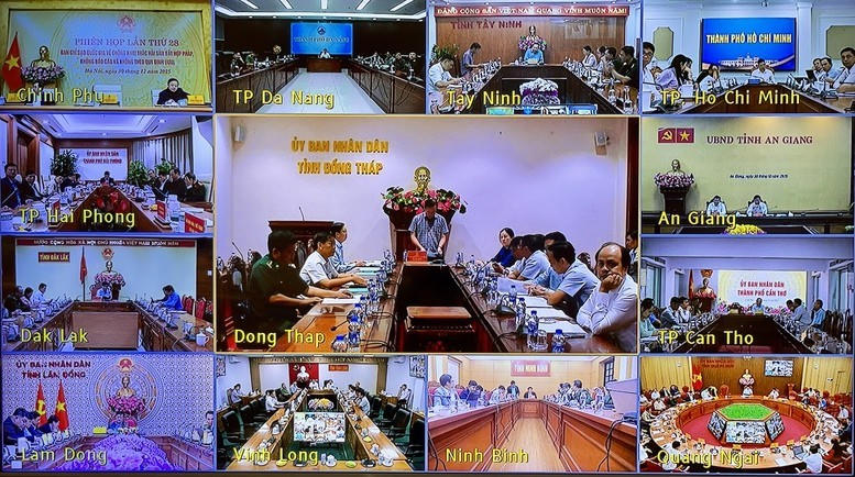 Các địa phương tham dự phiên họp.