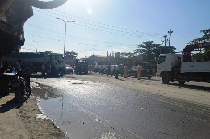 Hiện trường vụ tai nạn liên hoàn