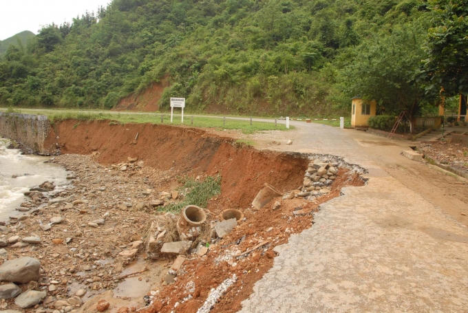 Các tỉnh vùng núi phía Bắc và Bắc Trung Bộ có nguy cơ xảy ra lũ quét và sạt lở đất. Ảnh minh họa