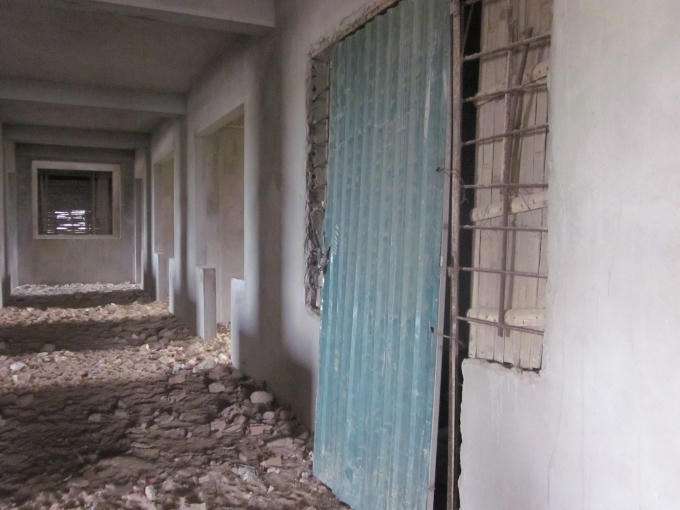 Công trình mới hoàn thành cơ bản về phần thô.