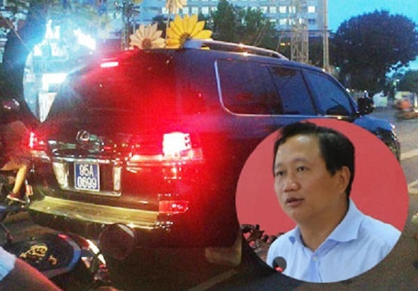 Chiếc xe Lexus gắn biển xanh ông Trịnh Xuân Thanh sử dụng khi đang là Phó Chủ tịch tỉnh Hậu Giang đã làm nóng dư luận.