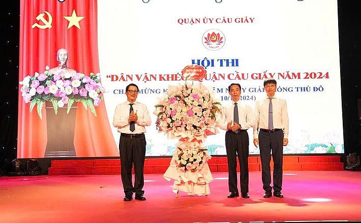 Quận uỷ Cầu Giấy thường xuyên tổ chức các hội thi "dân vận khéo" để tìm ra những cách làm hay, điển hình.
