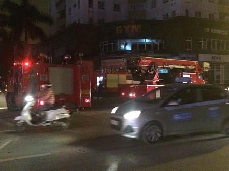 Cháy tầng hai tòa chung cư CT1 Trung Hòa Cầu Giấy