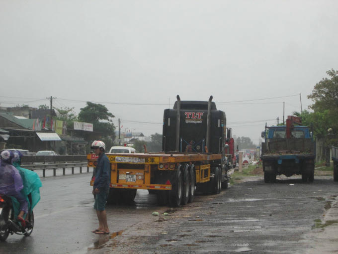 Hiện trường vụ tai nạn.