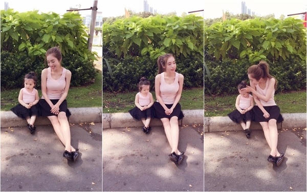Mặc dù đã 2 con nhưng trông Elly Trần vẫn xinh đẹp và vóc dáng không mấy khác biệt với thời con gái. Ảnh: facebook.