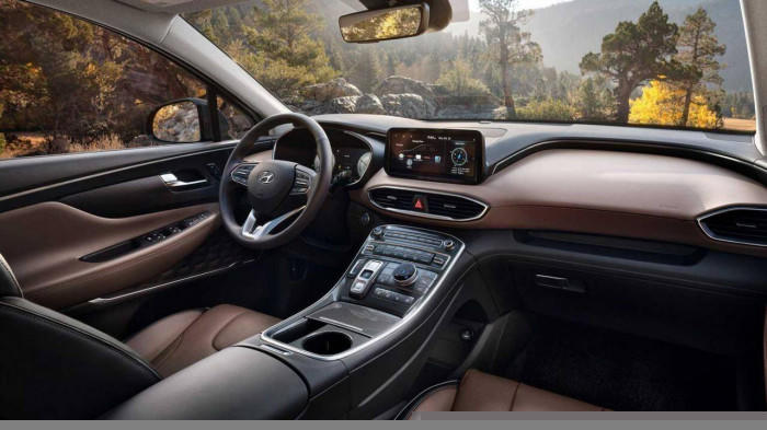 Khoang nội thất của Hyundai SantaFe PHEV
