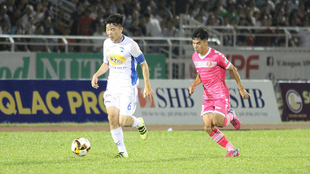 Xuân Trường là tuyển thủ duy nhất thuộc đội tuyển U23 Việt Nam, đang khoác áo HA Gia Lai, thi đấu hay cho đến thời điểm này của mùa giải (ảnh: Trọng Vũ)