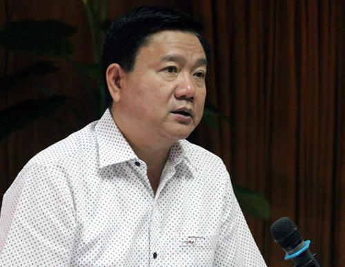 Ông Đinh La Thăng chủ trì buổi làm việc. Ảnh: Mạnh Tùng.