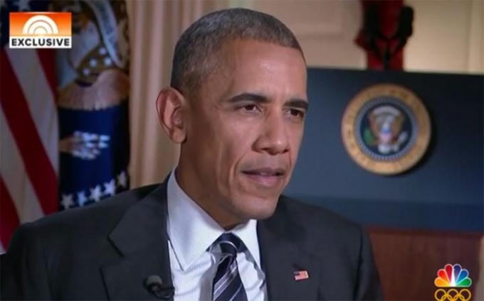 Tổng thống Barack Obama trả lời phỏng vấn đài NBC. (Ảnh: Telegraph)