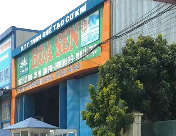 Doanh nghiệp tư nhân cơ kim khí Hoa Sen tại xã Phùng Xá, Thạch Thất.