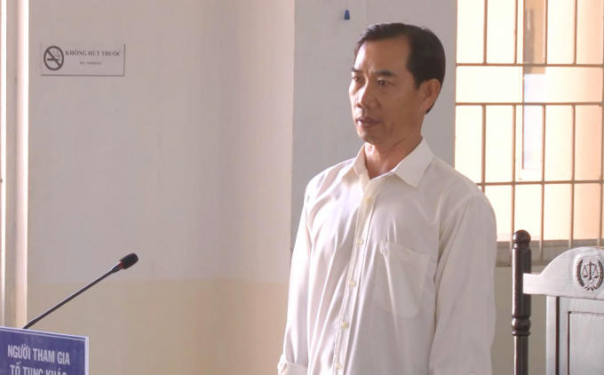 Anh Phan Văn Nghĩa tại phiên tòa