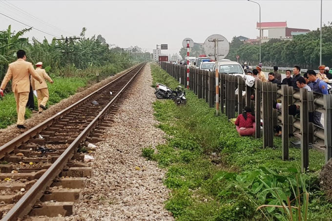 Hiện trường vụ tai nạn. Ảnh: NT