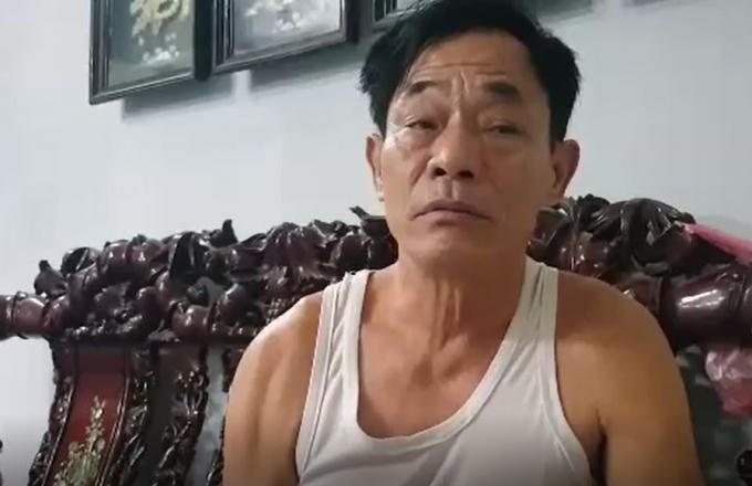 Ông Bùi Đăng Mạnh-bị hại trong vụ án trao đổi với phóng viên về vụ việc.