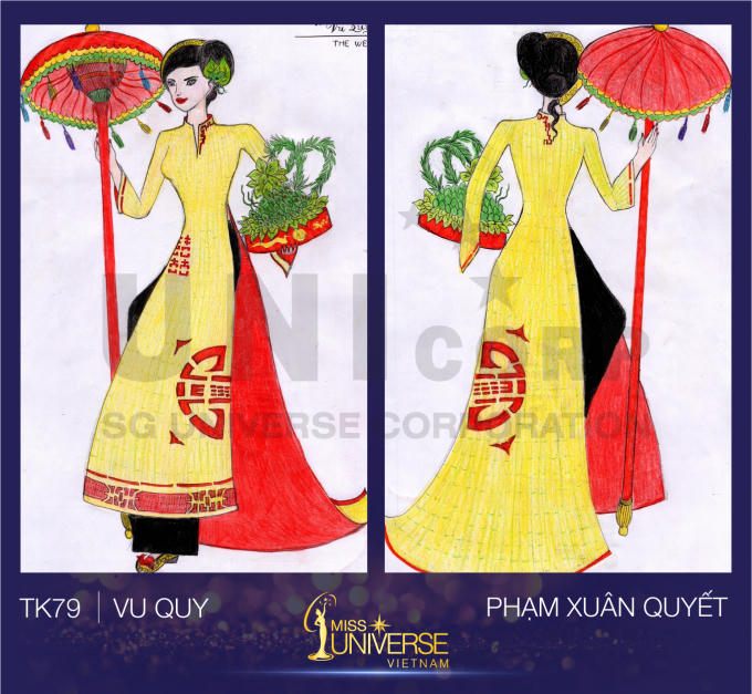 Hé lộ những thiết kế trang phục dân tộc cho đại diện Việt Nam tham gia Miss Universe 2017