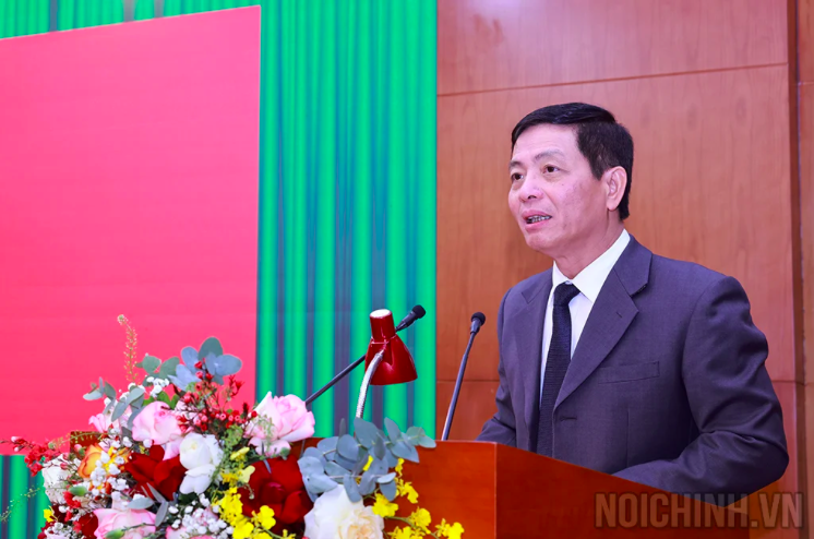 Ông Nguyễn Đại Nghĩa, Vụ trưởng - Thư ký Ủy viên Bộ Chính trị, Trưởng Ban Nội chính Trung ương Phan Đình Trạc. Ảnh: Noichinh.vn