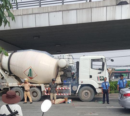 Hiện trường vụ tai nạn.