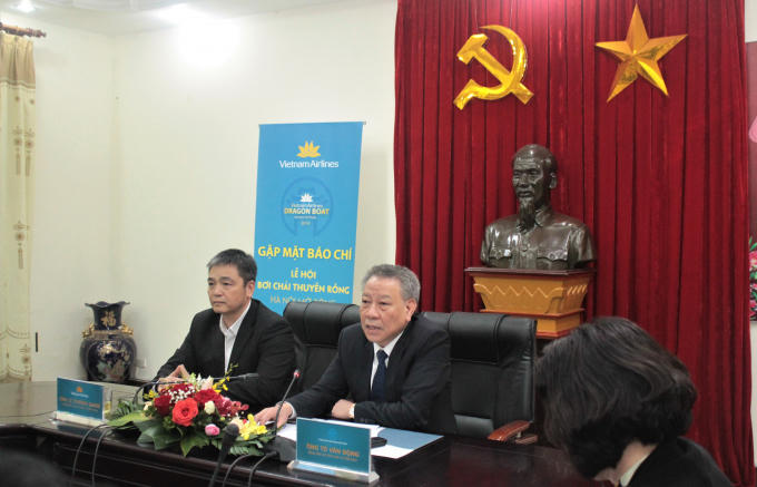 Ông Tô Văn Động - Giám đốc Sở Văn hóa Thể thao Hà Nội phát biểu tại sự kiện