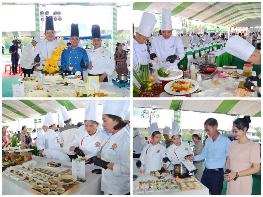 Các đầu bếp chuyên nghiệp từ TP. Hồ Chí Minh, các tỉnh Đồng bằng sông Cửu Long và Cà Mau tham gia cuộc thi “Đầu bếp tài năng – Giới thiệu tinh hoa văn hóa ẩm thực Cà Mau”.