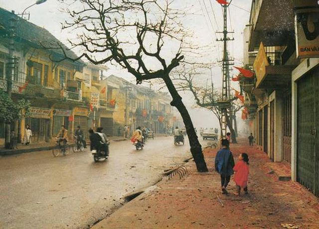 Những con phố vắng bóng người qua lại trong dịp Tết của người Hà Nội (Ảnh tư liệu).