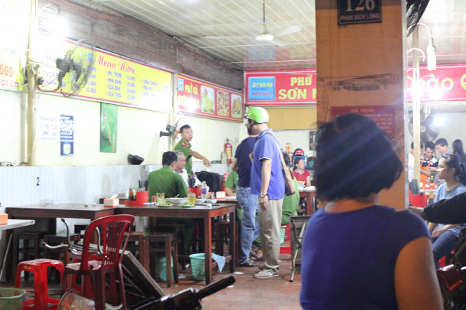 Hiện trường nơi xảy ra vụ việc.