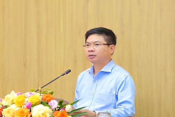Bí thư Tỉnh ủy Ninh Bình, ông Trương Quốc Huy phát biểu tại buổi làm việc.