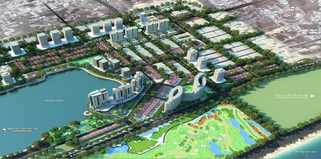 Phối cảnh Khu Trung tâm Chí Linh, TP Vũng Tàu.