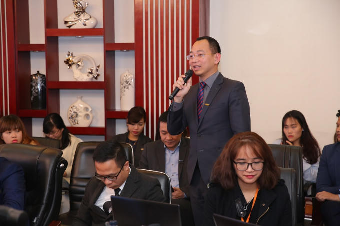 Ảnh 2: Ông Đặng Tất Thắng phát biểu trong buổi lễ