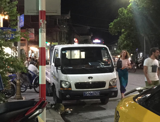 Chiếc xe người dân phản ánh.