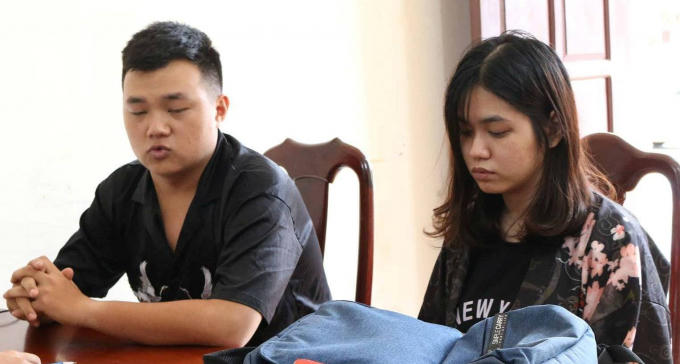 Cặp đôi này sau khi gây án đã được người thân vận động đến cơ quan Công an đầu thú.