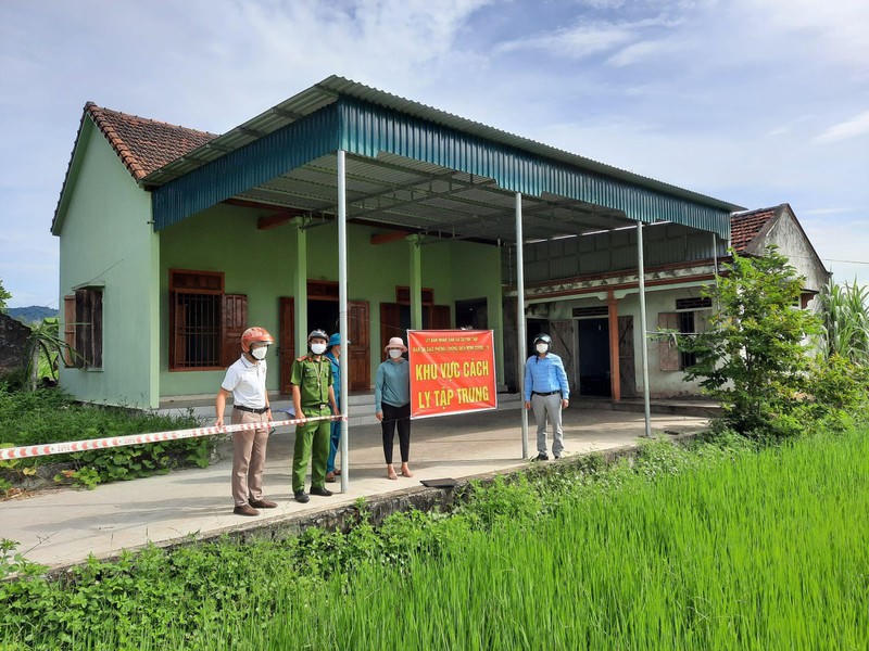 Một căn nhà tại xã Quỳnh Tam (Quỳnh Lưu, Nghệ An) được tận dụng để đón người cách ly.