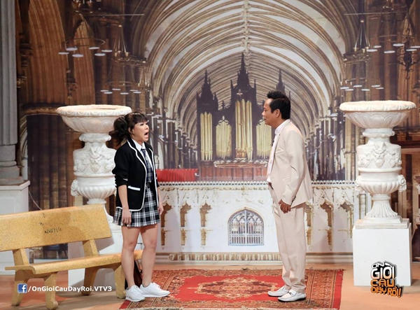 Tình huống giữa Tấn Hoàng – Việt Hương đem đến cho khán giả nhiều cảm xúc khác nhau. Ảnh: Internet