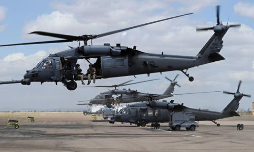 Trực thăng HH-60 Pave Hawk  của Mỹ. (Ảnh:NYT)
