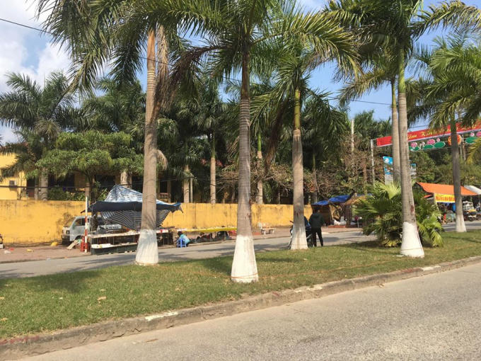 Ki ốt bắt đầu mọc.