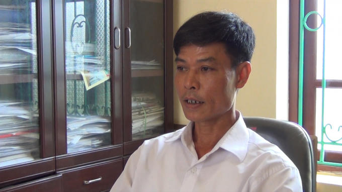 Ông Hoàng Văn Trịnh - Chủ tịch UBND xã Quang Thịnh - Lạng Giang - Bắc Giang.
