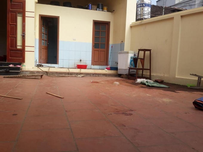 Hiện trường nơi xảy ra sự việc.