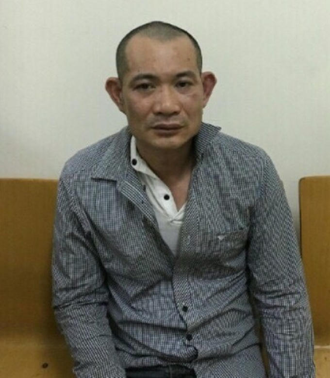 Nguyễn Văn Tuấn tại cơ quan Công an.