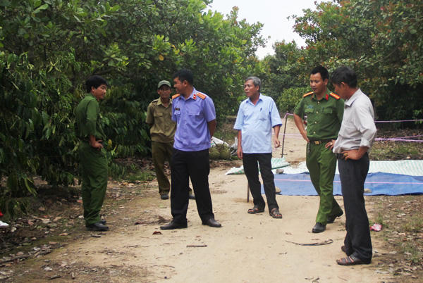 Hiện trường vụ án mạng.